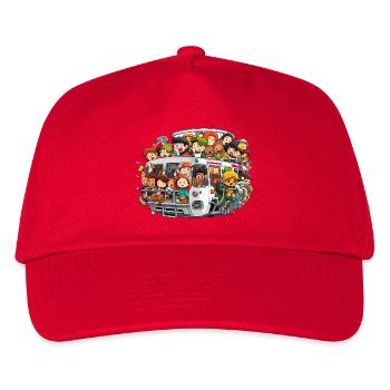 Scène colorée du bus - Casquette de baseball Enfant - rouge - Devant