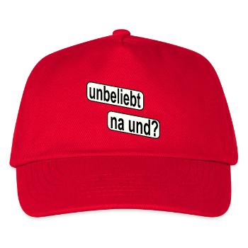 Unpopular So what? Rebellious statement - Kids’ Baseball Cap - red - Front