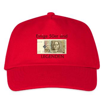 50s Legends, German Mark, Drawing Birthday - Kids’ Baseball Cap - red - Front