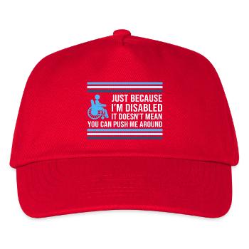 wheelchair - Kids’ Baseball Cap - red - Front