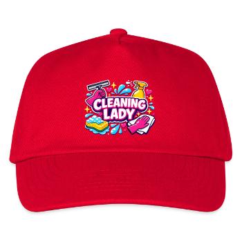 Cleaning Lady Housekeeping Cleaning Lover - Kids’ Baseball Cap - red - Front