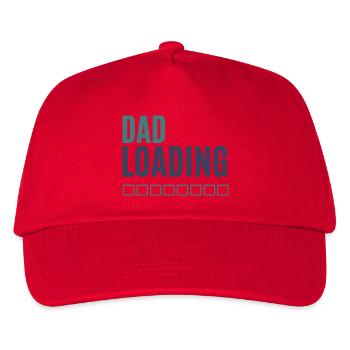 Dad Loading Fortschrittsanzeige - Kinder Basecap - Rot - Vorne