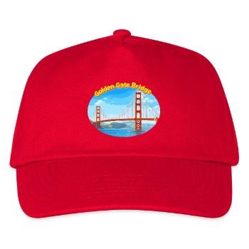 Illustration du pont Golden Gate - Casquette de baseball Enfant - rouge - Devant