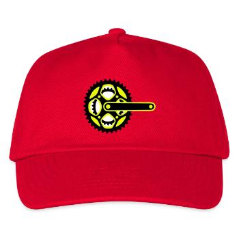 Icône de plateau de vélo - Casquette de baseball Enfant - rouge - Devant