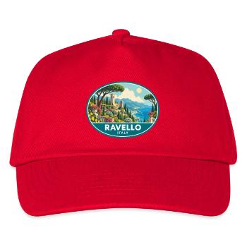Erleben Sie Ravello in Italien Amalfiküste Reisen - Kinder Basecap - Rot - Vorne