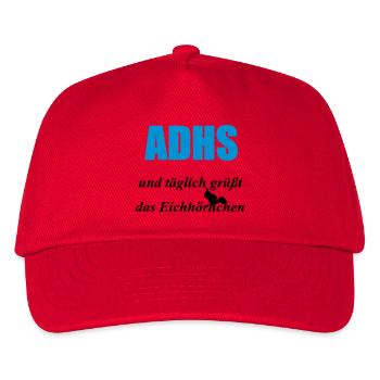 ADHS Eichhörnchen Geschenk - Kinder Basecap - Rot - Vorne