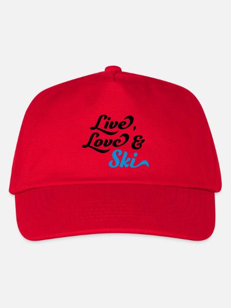 Ski - Kinder Basecap - Rot