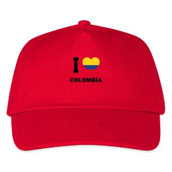 j'aime pays d'origine, présente COLOMBIA - Casquette de baseball Enfant - rouge - Devant