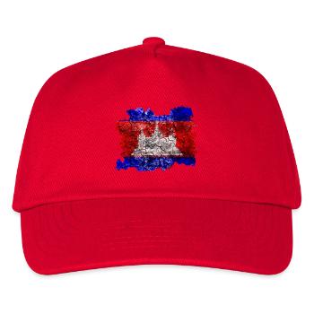 Cambodia vintage flag - Kids’ Baseball Cap - red - Front