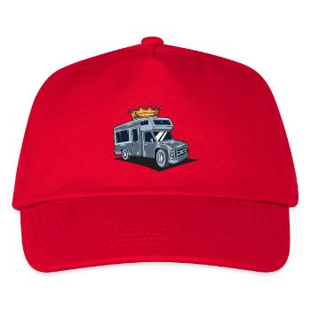 Anhänger - Wohnmobil - Wohnwagen Freizeitfahrzeug - Wohnmobil - Kinder Basecap - Rot - Vorne