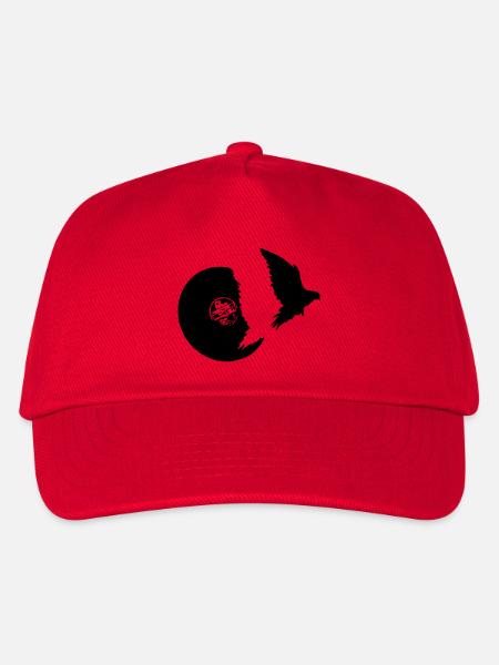 flying bird vinyl - Kids’ Baseball Cap - red