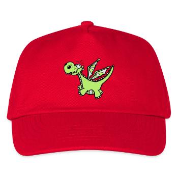 Mächtiger Drache - Kinder Basecap - Rot - Vorne