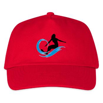 surfeuse - Casquette de baseball Enfant - rouge - Devant