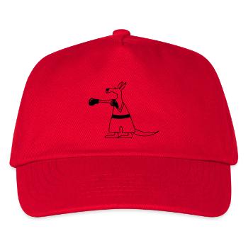 Kangaroo - Kinder Basecap - Rot - Vorne