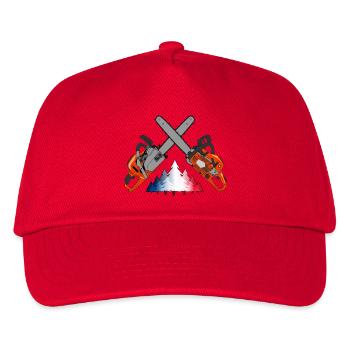 Tronçonneuse - France - Casquette de baseball Enfant - rouge - Devant
