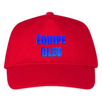 équipe bleu - Casquette de baseball Enfant - rouge - Devant