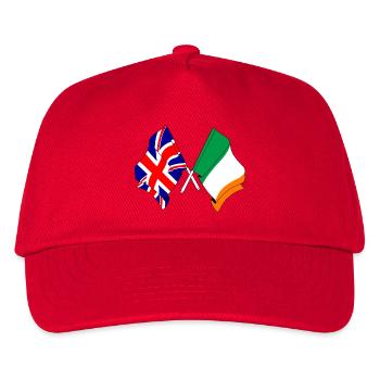 Flag of England and Flag of Ireland - Kids’ Baseball Cap - red - Front
