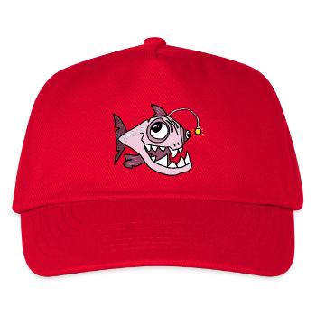 Anglerfisch - Kinder Basecap - Rot - Vorne