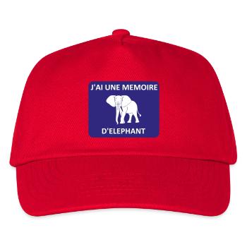 I have an elephant's memory - Kids’ Baseball Cap - red - Front