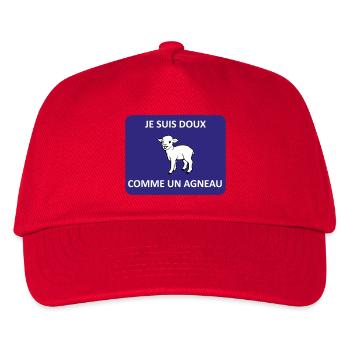 Gentle as a lamb - Kids’ Baseball Cap - red - Front