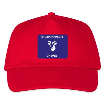 Ich werde eine Ziege - Kinder Basecap - Rot - Vorne