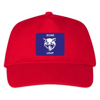 Young wolf - Kids’ Baseball Cap - red - Front