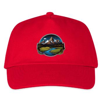 Montagnes suisses - Casquette de baseball Enfant - rouge - Devant