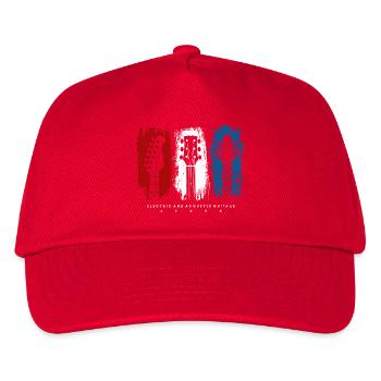 Flag Trio Guitars Grunge - Kids’ Baseball Cap - red - Front