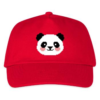 Panda 8 bits - Casquette de baseball Enfant - rouge - Devant
