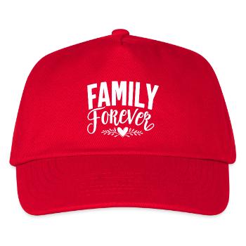 Family Forever - Kids’ Baseball Cap - red - Front