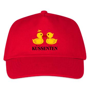 Die KüssEnten (Enten) - Kinder Basecap - Rot - Vorne