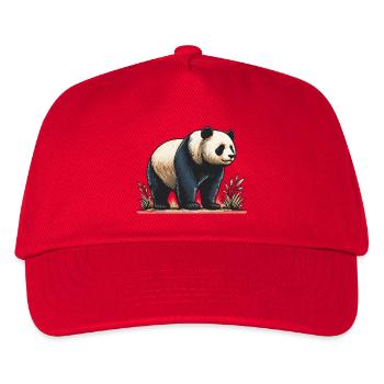 Panda - Kids’ Baseball Cap - red - Front