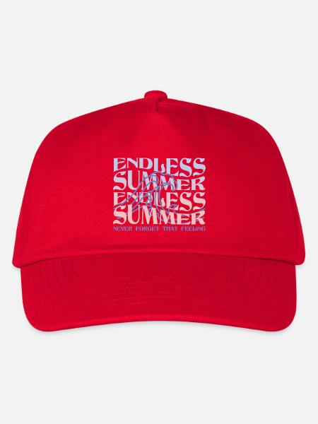 Endless Summer – Wellen & Beach Vibes - Kinder Basecap - Rot
