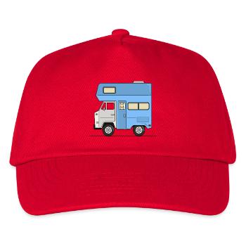 Wohnmobil - Kinder Basecap - Rot - Vorne