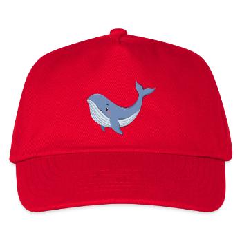 Blue whale - Kids’ Baseball Cap - red - Front