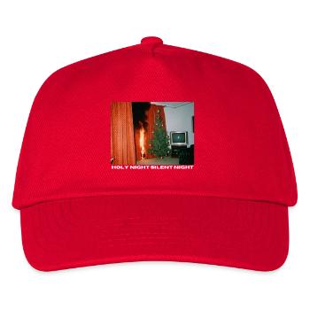 Holy Night mal anders - Chaotisches Weihnachten - Kinder Basecap - Rot - Vorne