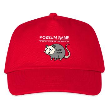 Possum Game Don't Look at the Possum Funny P - Kids’ Baseball Cap - red - Front