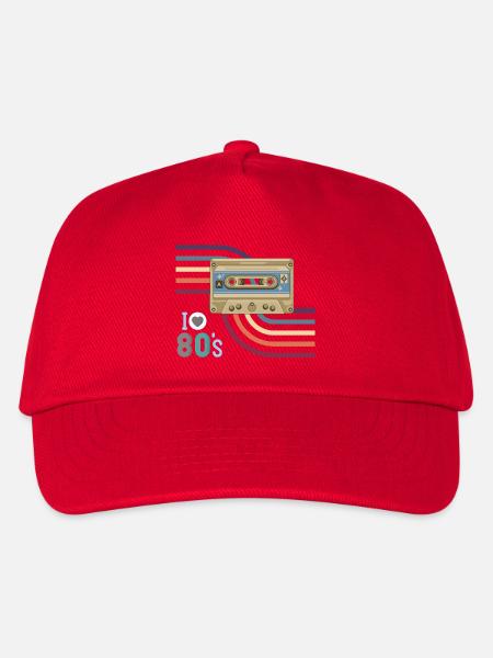 Kassettenliebe 80er Retro - Kinder Basecap - Rot