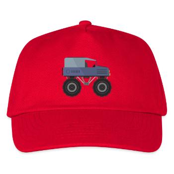 Monstertruck - Kinder Basecap - Rot - Vorne