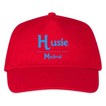 Husie – Malmö Sky Blue Design - Kids’ Baseball Cap - red - Front