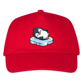 Manchot endormi sur la glace - Casquette de baseball Enfant - rouge - Devant