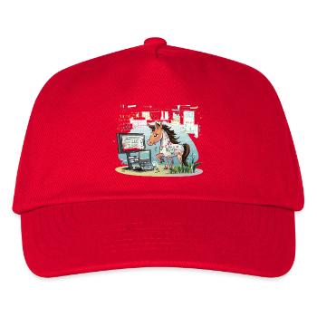 Digital Graffiti Pony - Kids’ Baseball Cap - red - Front