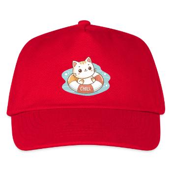 Chill Buoy Chat - Kids’ Baseball Cap - red - Front