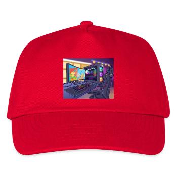 Ambiance PC de jeu RGB - Casquette de baseball Enfant - rouge - Devant