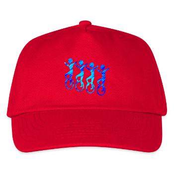 4er Unicycle | Unicycling Freestyle - Kids’ Baseball Cap - red - Front