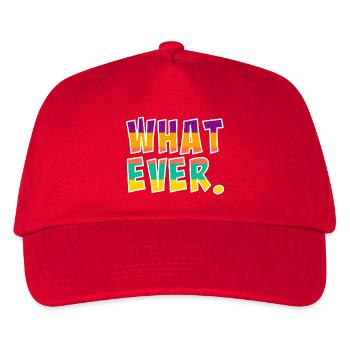 Whatever - Kids’ Baseball Cap - red - Front