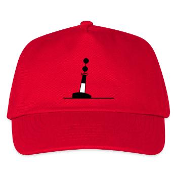 Tonne - Boje Nordsee Segeln Ostsee Maritim - Kinder Basecap - Rot - Vorne