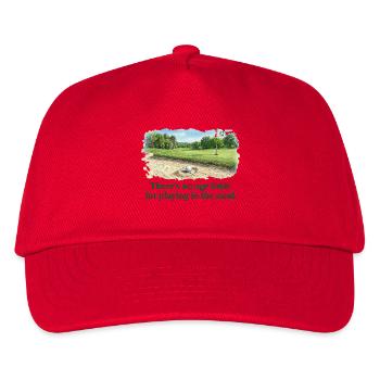 No age to play in the golf sand - Kids’ Baseball Cap - red - Front