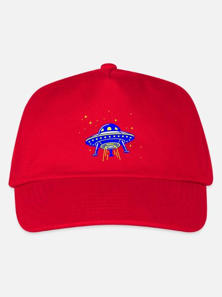 UFO – Visit from another galaxy - Kids’ Baseball Cap - red