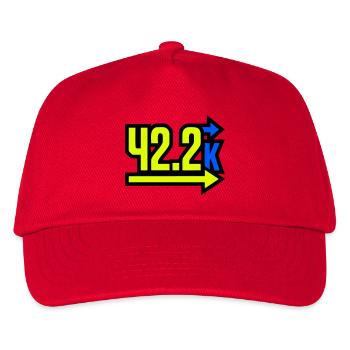 Fier arrivant au marathon 42,2 km - Casquette de baseball Enfant - rouge - Devant